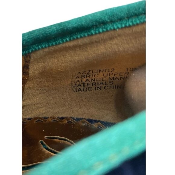 Poetic License Heels Shoes Crushed Velvet Blue Peep Toe Brooch Dazzling Size 10 - Picture 4 of 10